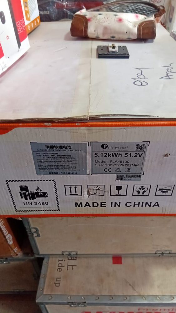 Felicity Solar 5.12kWh 51.2V Lithium Iron Phosphate Battery