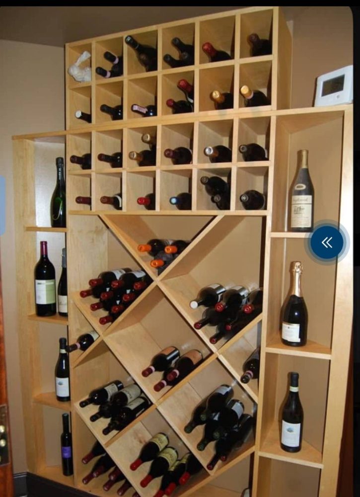4x6 Wooden Wine Bar Rack