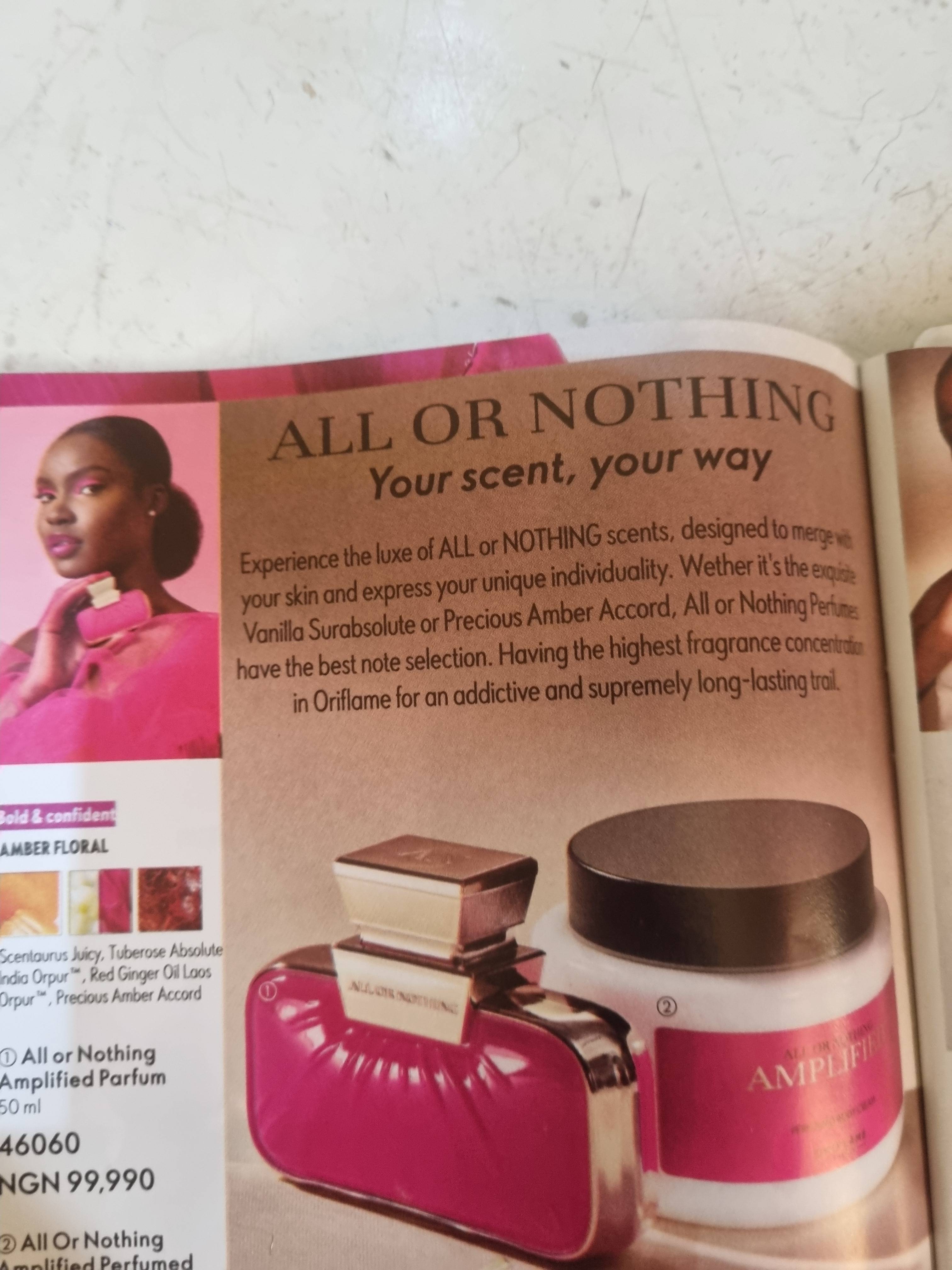 All or Nothing Amplified Parfum