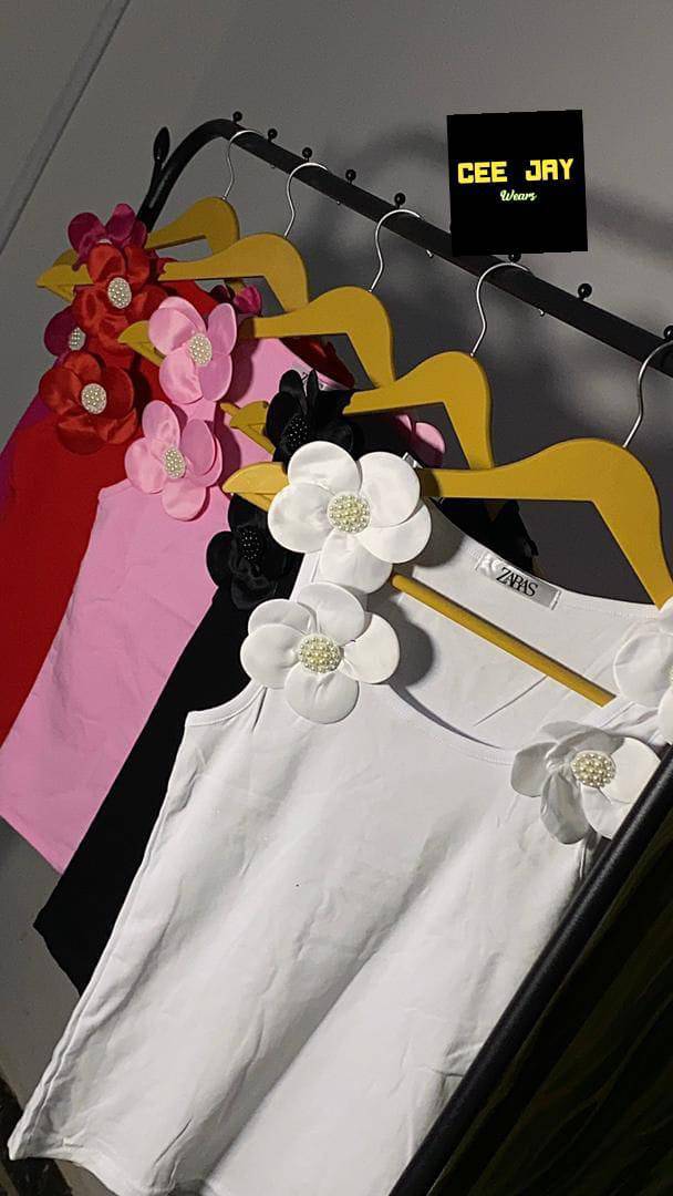 Floral Embellished Top