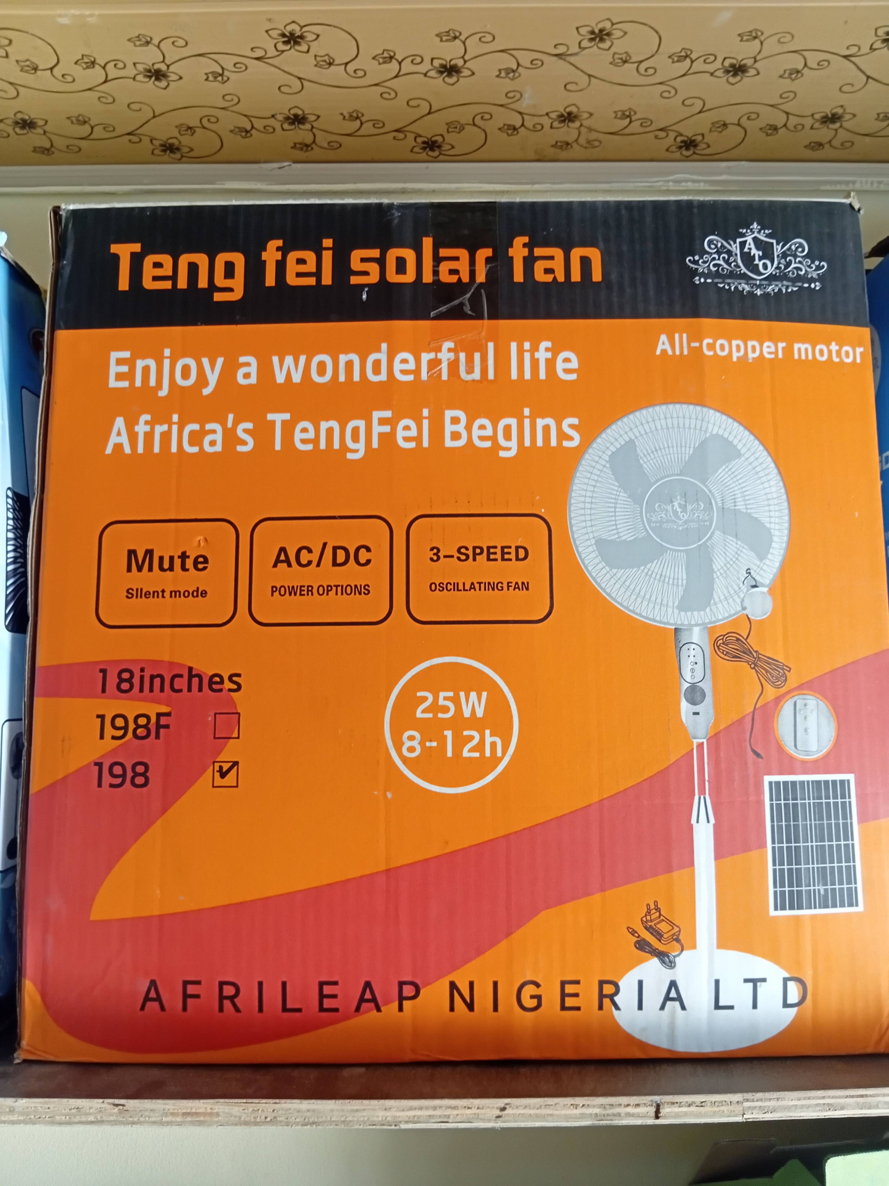 Teng Fei Solar Fan 18 inches
