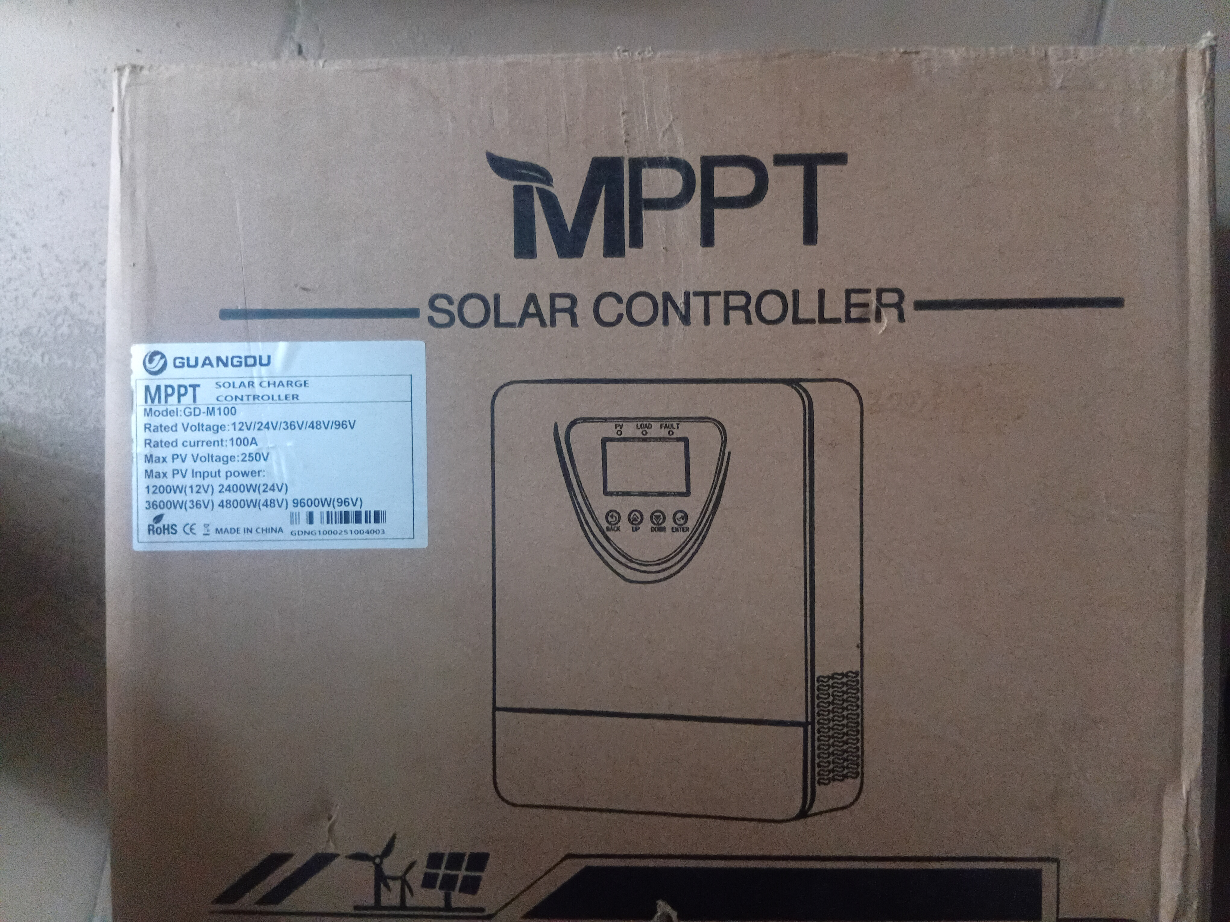 Guangoli MPPT Solar Charge Controller 100A GD-M1