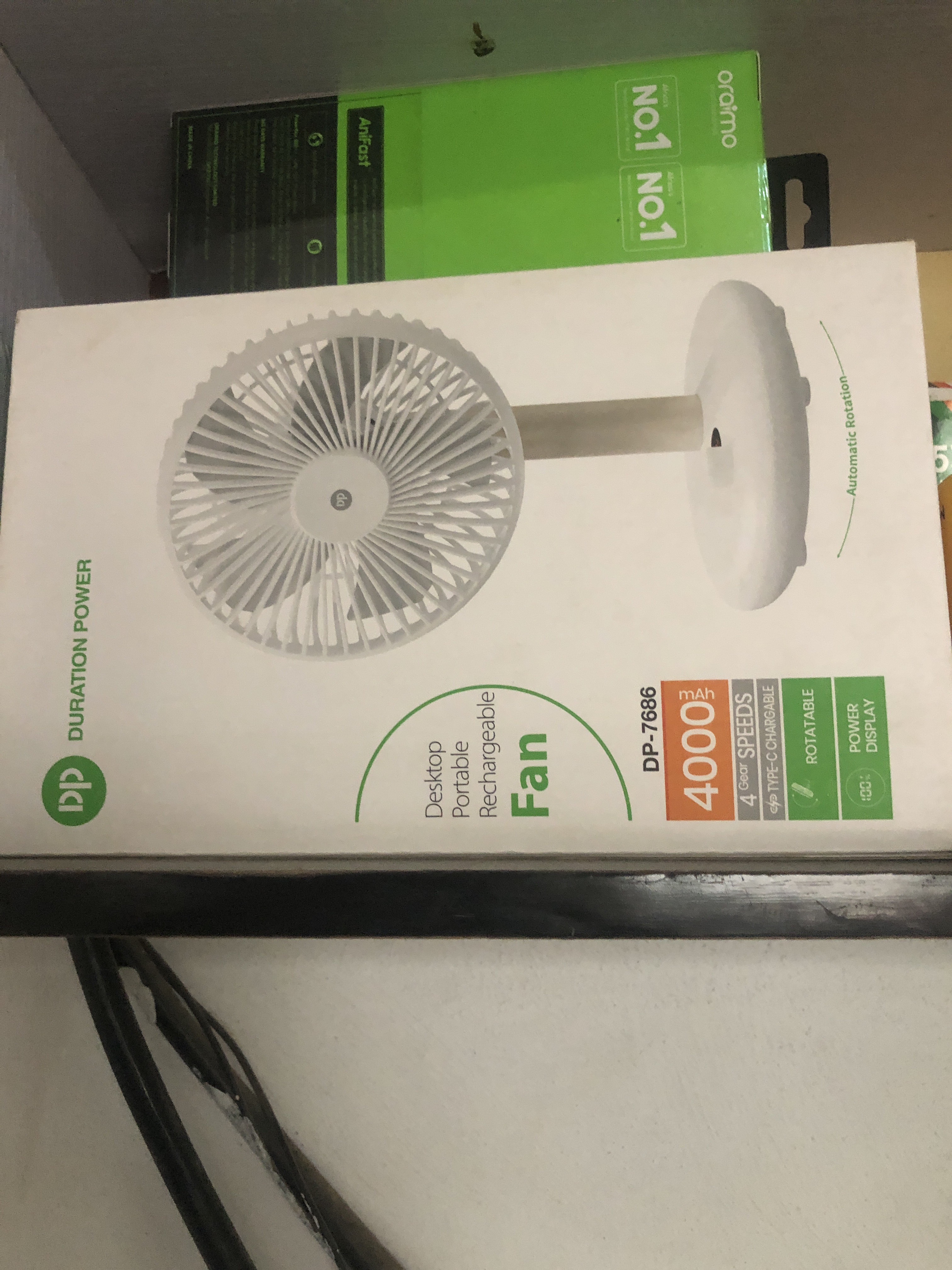 DP Rechargeable Desktop Fan